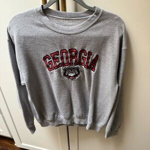 UGA Georgia Bulldogs crewneck Gray Georgia Women's Sweater